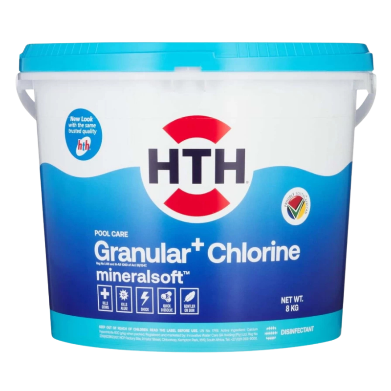HTH Granular+ Chlorine Mineralsoft 8kg
